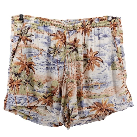 Reyn Spooner Lined Tropical Hawaiian Vacation Resort Swim Trunks Men's Size M - Picture 2 of 10